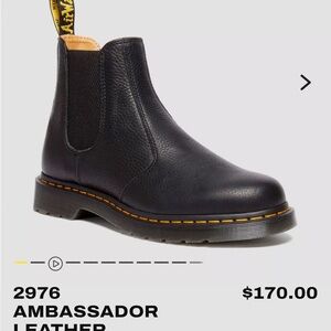 Unisex Leather Doc Marten Chelsea Boots